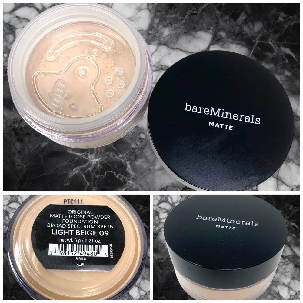 NEW bareMinerals MATTE Foundation SPF 15 Light Beige 09 6g .21oz Sealed NWOB